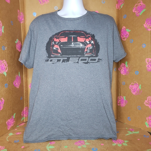 SHELBY GT 500 GRAY T SHIRT SIZE XL - Picture 2 of 10